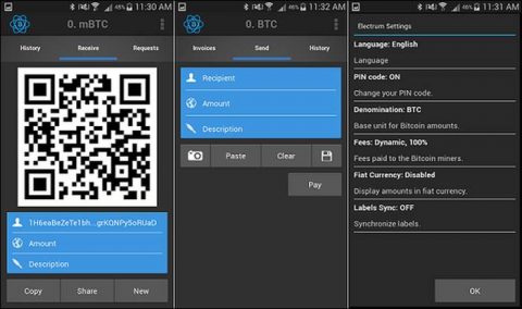 1- Electrum Bitcoin Wallet