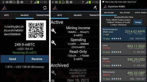 3- MyCelium Bitcoin Wallet