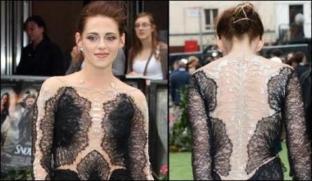 Kristen Stewart’s ‘skeleton’ gown for premiere